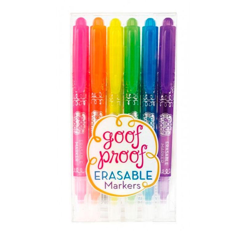 6 Rotuladores borrables Goof Proof - manodesantaoficial