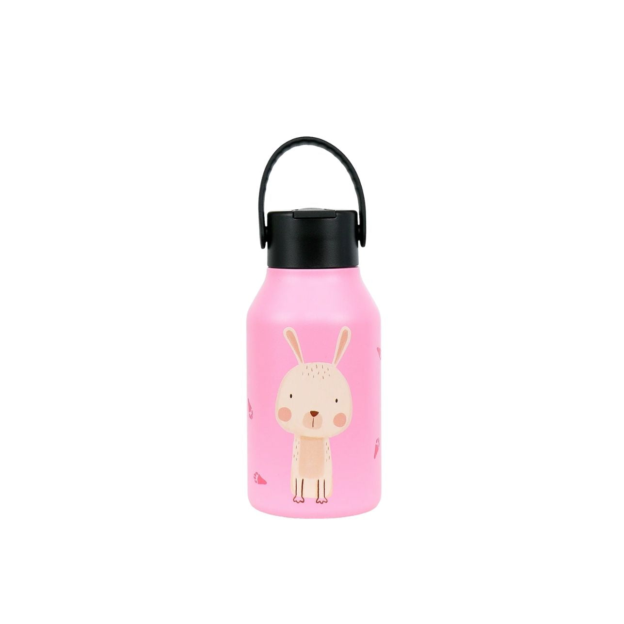 Botella Termo Acero inox Runbott Mii Conejo 35cl Gracias a su recubrimiento interior cerámico, mantiene el sabor original de las bebidas sin olores ni transferencias. Su aislamiento de doble pared mantiene los líquidos fríos hasta 24 horas y calientes hasta 12, ideal para cualquier estación del año.
