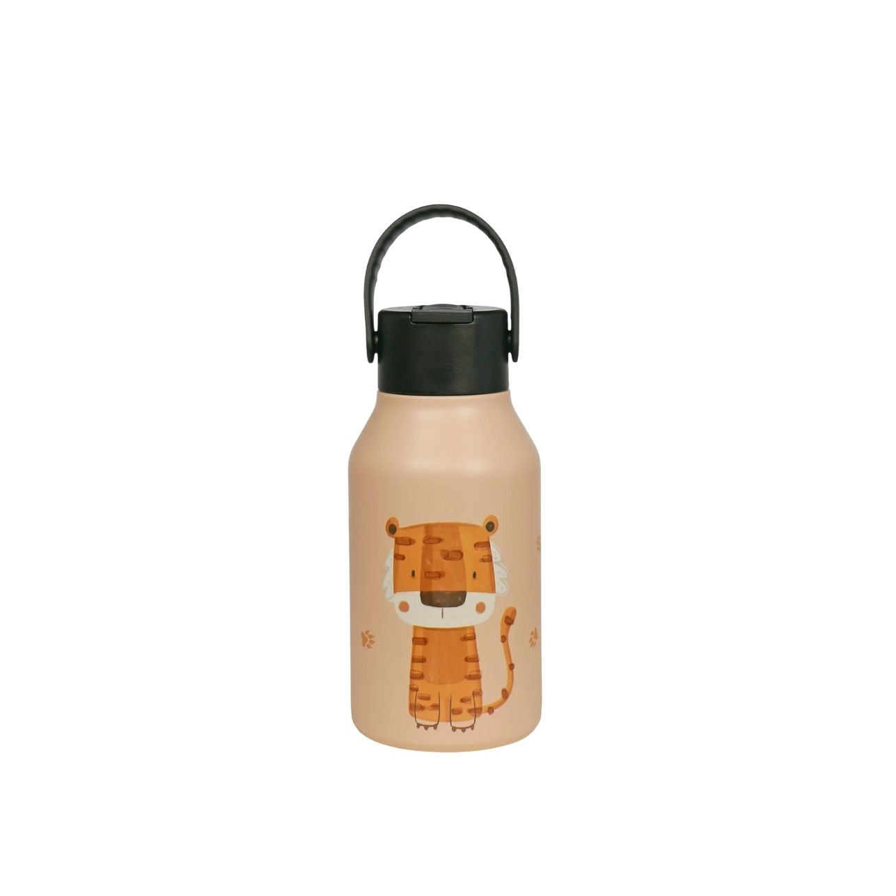 Botella Termo Acero inox Runbott Mii tigre 35cl Gracias a su recubrimiento interior cerámico, mantiene el sabor original de las bebidas sin olores ni transferencias. Su aislamiento de doble pared mantiene los líquidos fríos hasta 24 horas y calientes hasta 12, ideal para cualquier estación del año.