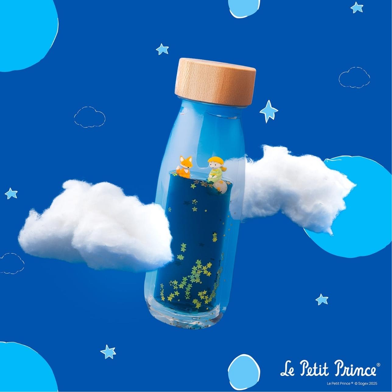 Botella sensorial Petit Boum – El Principito ✨
Edad recomendada: A partir de 3 meses
Dimensiones: 15,5 × 4,5 cm
Capacidad: 250 ml
Incluye: 1 botella sensorial sellada
Fabricada en España
