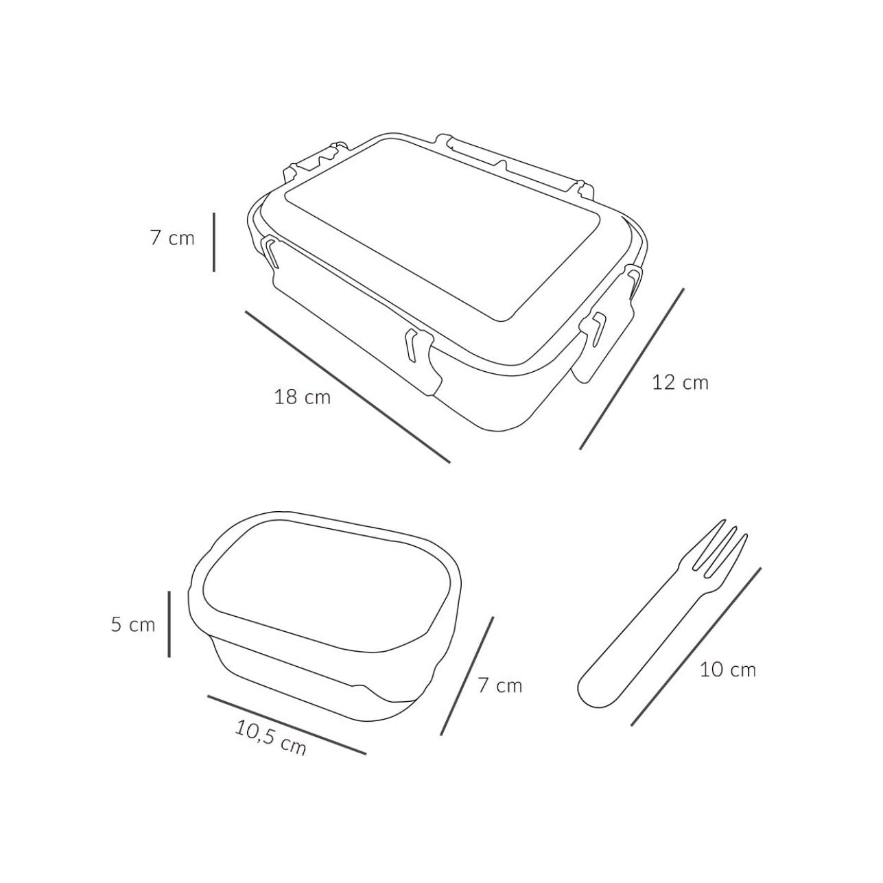 ¡El Caja Almuerzo Bento Magical Forest es la mejor elección para llevar tu almuerzo al cole! Una práctica y moderna fiambrera bento con una cajita interior separadora y un tenedor incluido.
¡Una buena manera de llevar la fruta también! ¡Disfruta de tu almuerzo con el Caja Almuerzo Bento Magical Forest!