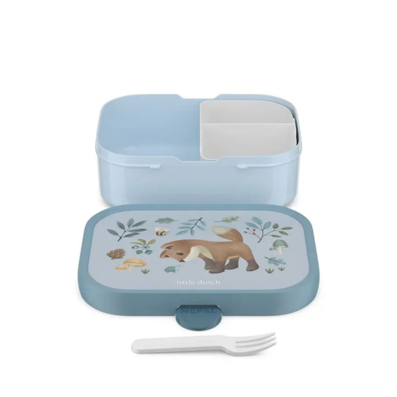 La lonchera Forest friends de Little Dutch es todo lo que necesitas si buscas una caja práctica, resistente y con diseño adorable. Fabricada por Mepal, es perfecta para llevar al cole, a la guarde o en las excursiones del fin de semana. 🎒
💡 Gracias a su sistema de cierre con pestaña, incluso los más peques pueden abrirla y cerrarla sin ayuda. Y por dentro, cuenta con separadores extraíbles y un mini tenedor,