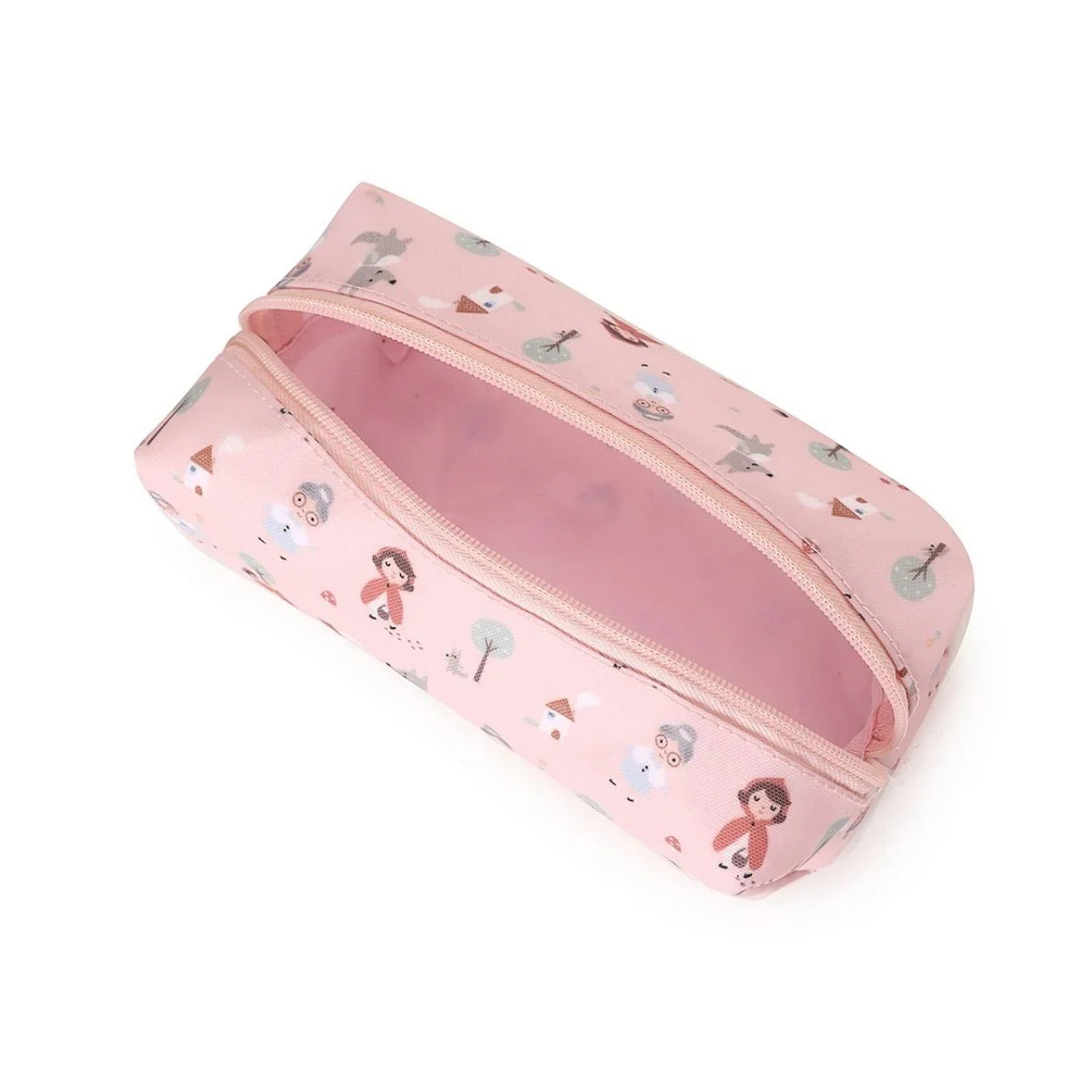 El estuche escolar de la colección Tutete Caperucita es perfecto para los peques, ya que podrán llenarlo con lápices, bolígrafos, rotuladores y todo lo que necesiten para su día a día en el cole. Además, su tamaño es ideal para llevarlo en la mochila o colocarlo en la mesa o escritorio mientras estudian o hacen manualidades. ¡No se lo pierdan! 