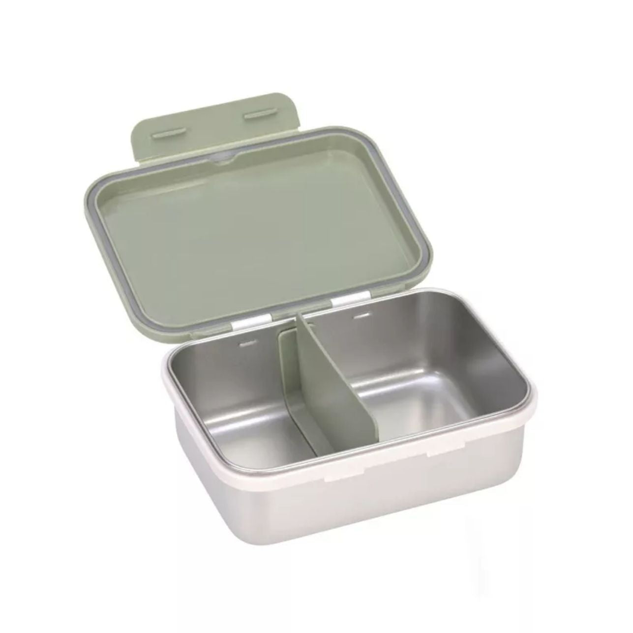 la fiambrera Happy Prints Olive es la aliada perfecta para llevar comidas saludables y bien organizadas al cole, al parque o de excursión. Su diseño en acero inoxidable 100% la hace resistente, duradera y segura para el uso diario