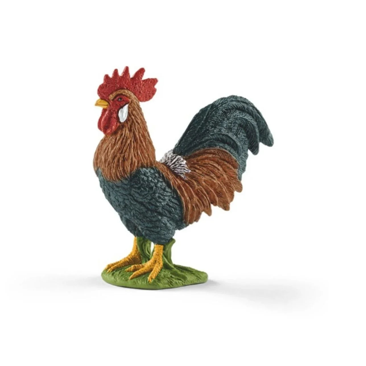 Figura Gallo – Schleich 🐓
Edad recomendada: 3 a 8 años
Dimensiones: 2,8 x 6,2 x 6,6 cm
Incluye: 1 figura