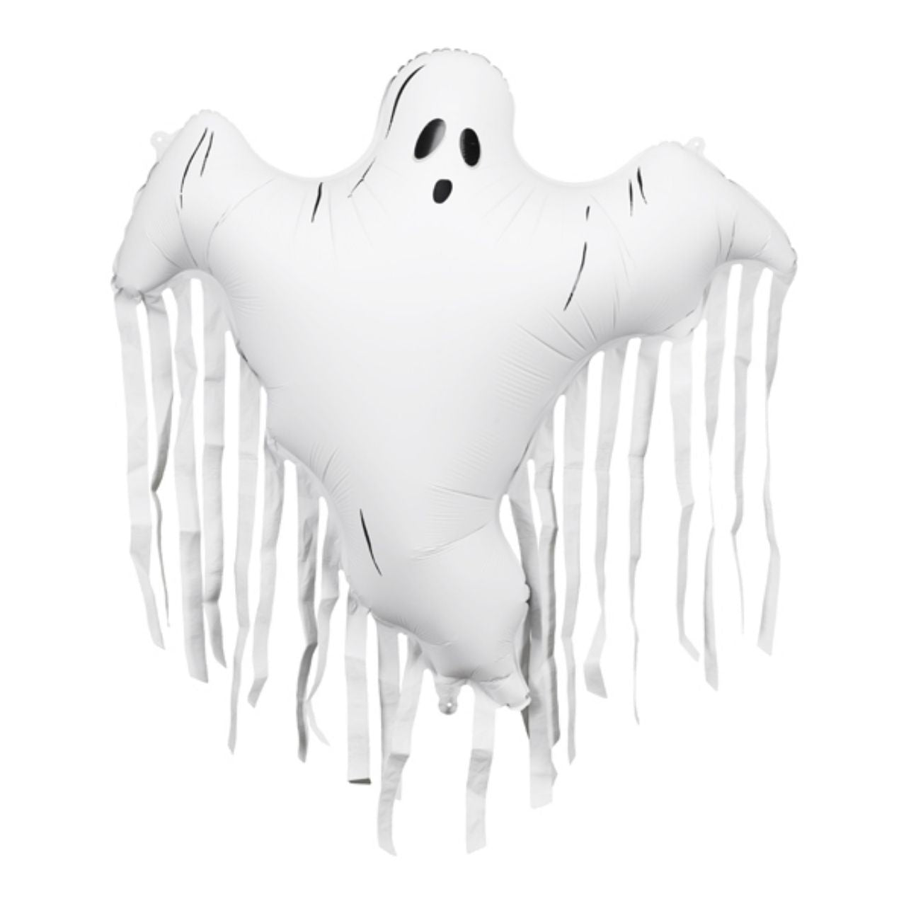 👻 Globo Metalizado Fantasma con Flecos – 93 x 86 cm
Incluye: 1 globo + 1 pajita para inflado
Medidas aproximadas: