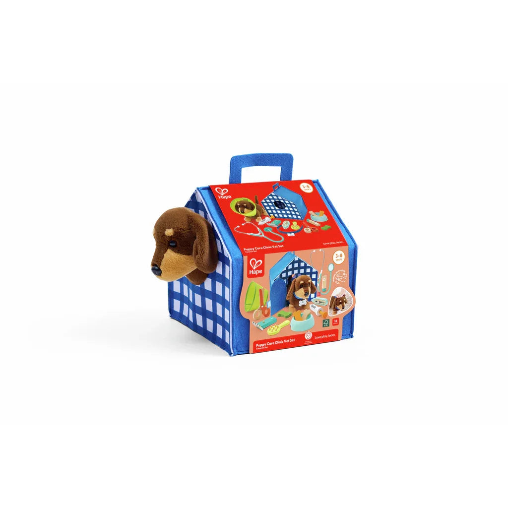 Deja que tu hijo experimente el placer de cuidar a una mascota con el set de veterinario. Este atractivo juego incluye un cachorro interactivo que responde al tacto, inspirando empatía y responsabilidad. Completo con herramientas veterinarias realistas y una caseta de perro portátil, es perfecto para el juego de rol imaginativo, el desarrollo de habilidades y el fomento del amor por los animales.