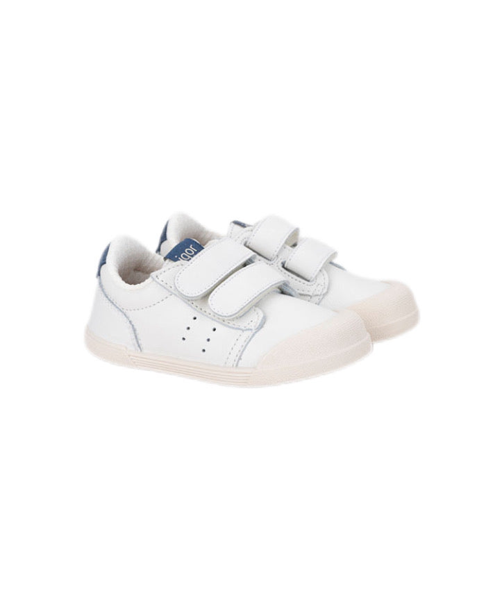 ZAPATILLA ESCOLAR Colegial BLANCO RESPETUOSO TENNIS JEANS BLANCO IGOR CALZADO BAREFOOT VUELTA AL COLE