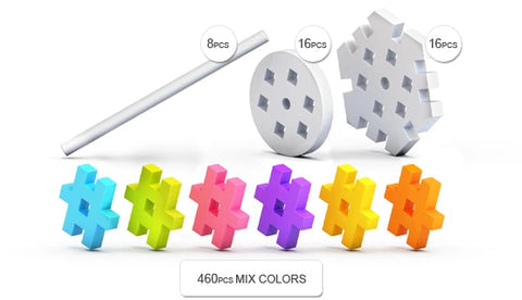 Bloques Meli basic constructor 500 piezas travel box