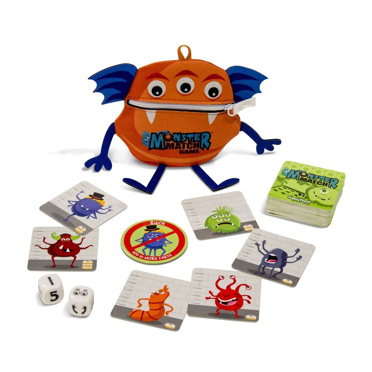 Monster Match, de Mercurio Games, es un juego de cartas dinámico, perfecto para disfrutar en familia. Ideal para niños a partir de 6 años, este juego estimula la atención visual, la velocidad de reacción y la concentración, mientras los peques se divierten reconociendo formas, números y colores. ¿El objetivo? Ser el más rápido en encontrar al monstruo correcto según los dados… ¡y ganar montones de donuts como recompensa!