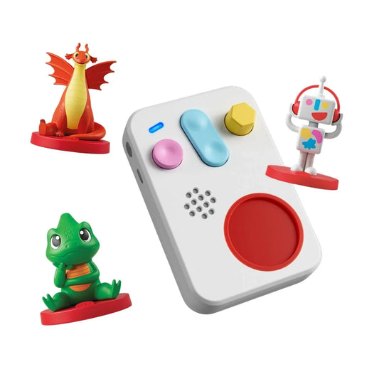 Incluye el altavoz reproductor sonoro FABA+,  3 Personajes Sonoros FABA (El robot faba me grabador, Lily y Dragoncito y Descubriendo las emociones), con cuentos e historias breves cuidadosamente creados para explorar juntos emociones como la alegría, la tristeza, la rabia y el miedo. Cada personaje guía a los pequeños a través de historias que invitan a identificar lo que sienten y a expresarlo de forma saludable.