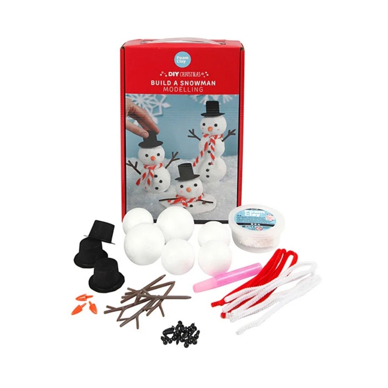 Kit DIY Muñeco de Nieve – Crea el tuyo desde cero ⛄✨
Edad recomendada: A partir de 5 años
Piezas: 1 set completo con todos los materiales incluidos