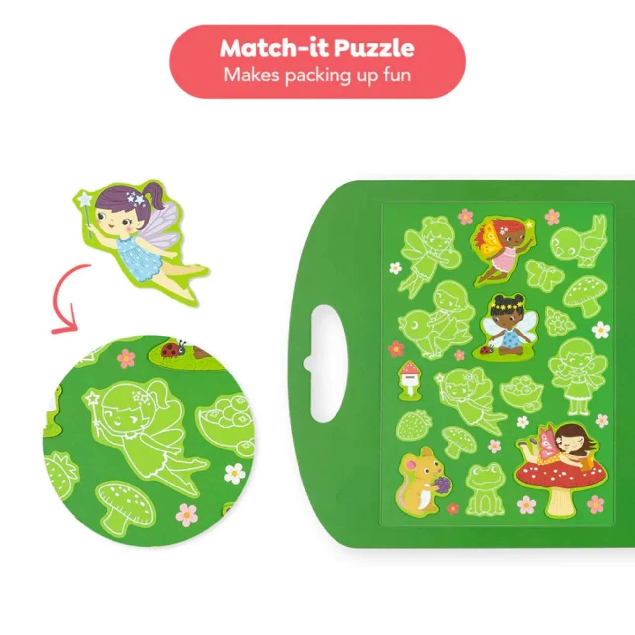 ¡Los viajes son mucho más amenos con este molón Magna Carry! Un maletín magnético con una escena magnética desplegable e imanes temáticos deliciosamente ilustrada.
¡Jugar será una aventura diferente cada vez! Después, ¡se divertirán encajando las piezas magnéticas en la hoja!
Magna carry fomenta el juego independiente y ayuda a desarrollar la imaginación y las habilidades motoras finas. Incluye 2 hojas de imanes súper portátiles para llevar a donde quieras.