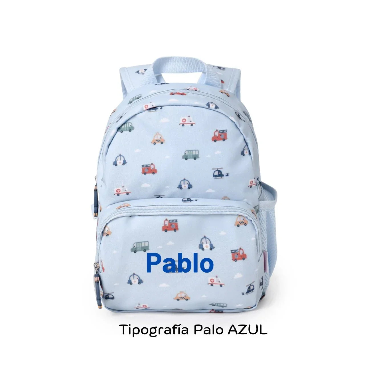 ¡La Mochila Infantil City cars, coches de ciudad, Personalizable de tutete es perfecta para esos pequeños aventureros en su regreso a clases! esta mochila es un must-have para llevar a la escuela. 
