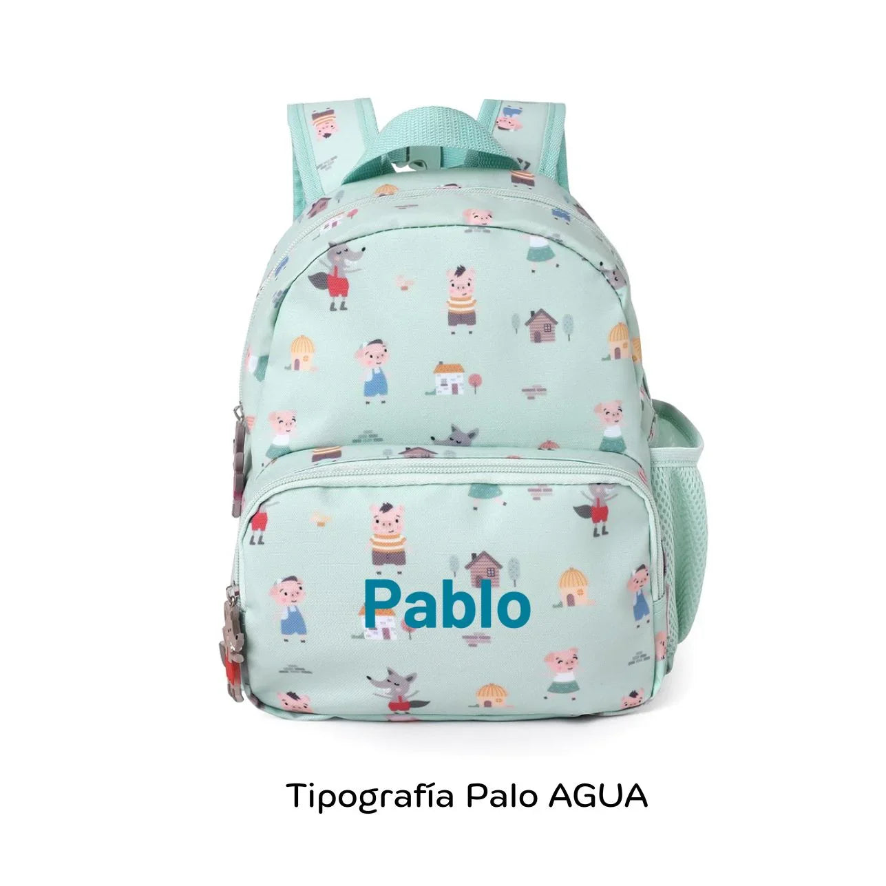 ¡La Mochila Infantil three little Pigs, los tres cerditos, Personalizable de tutete es perfecta para esos pequeños aventureros en su regreso a clases! esta mochila es un must-have para llevar a la escuela. 