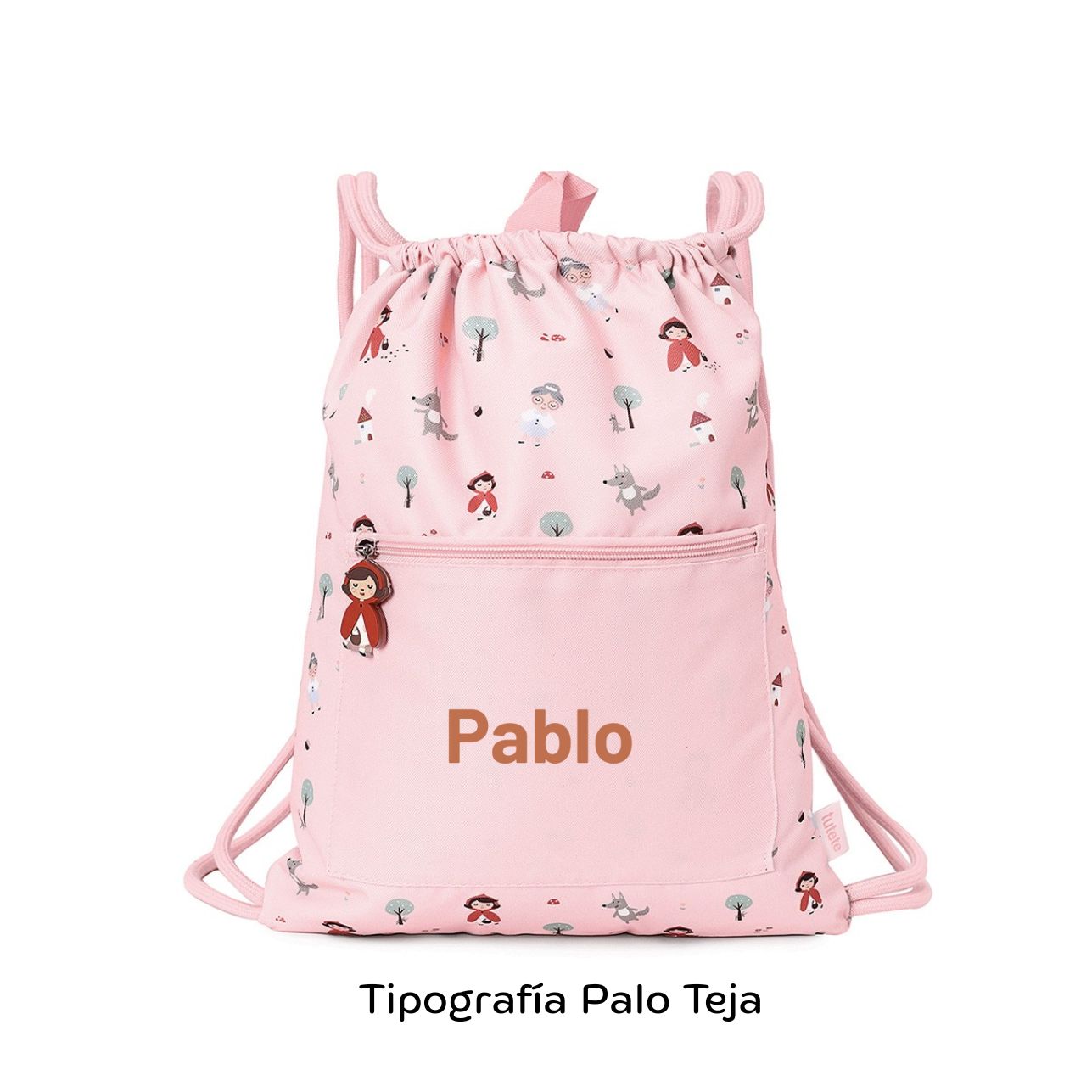 Mochila Saco Impermeable Caperucita Personalizable