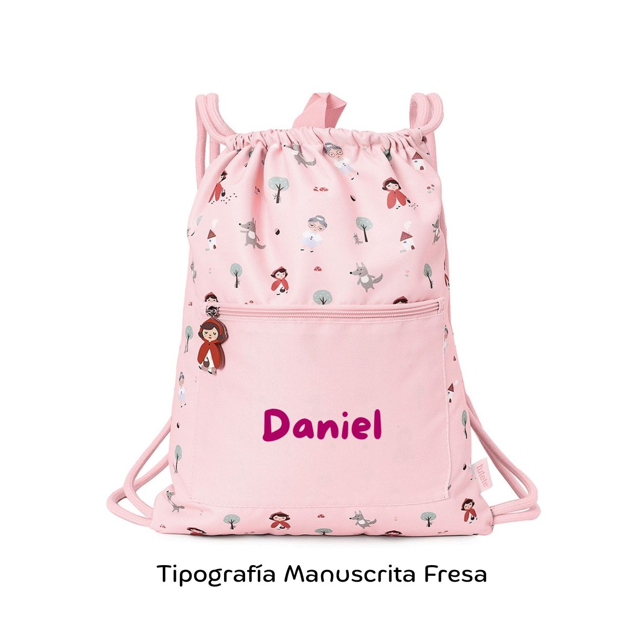 Mochila Saco Impermeable Caperucita Personalizable