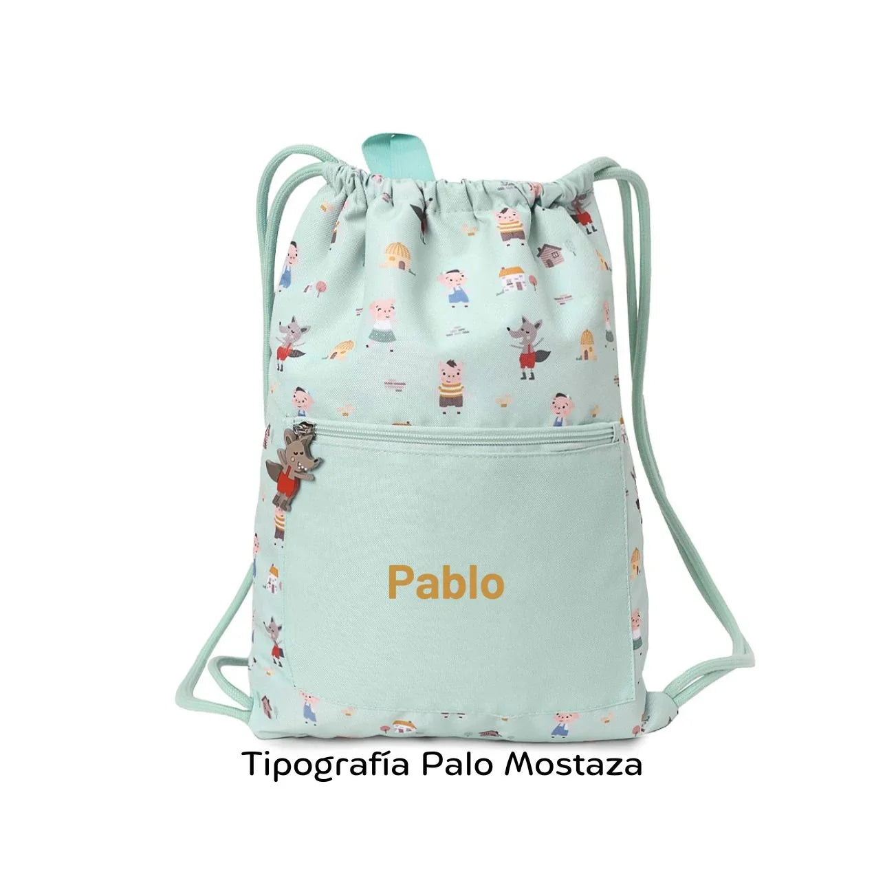 La Mochila Saco Impermeable de Tutete, con diseño exclusivo de The Three Little Pigs, es el accesorio imprescindible para acompañar a los peques en sus días más movidos: piscina, deporte, excursiones o cualquier aventura escolar.
Su interior impermeable protege la ropa, toalla o material del agua y la humedad,