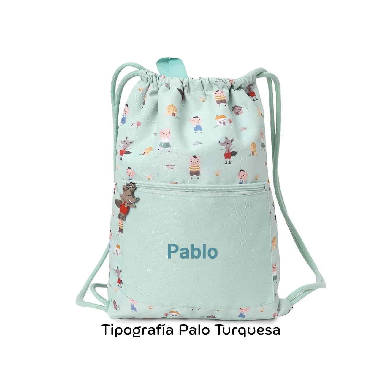 La Mochila Saco Impermeable de Tutete, con diseño exclusivo de The Three Little Pigs, es el accesorio imprescindible para acompañar a los peques en sus días más movidos: piscina, deporte, excursiones o cualquier aventura escolar.
Su interior impermeable protege la ropa, toalla o material del agua y la humedad,