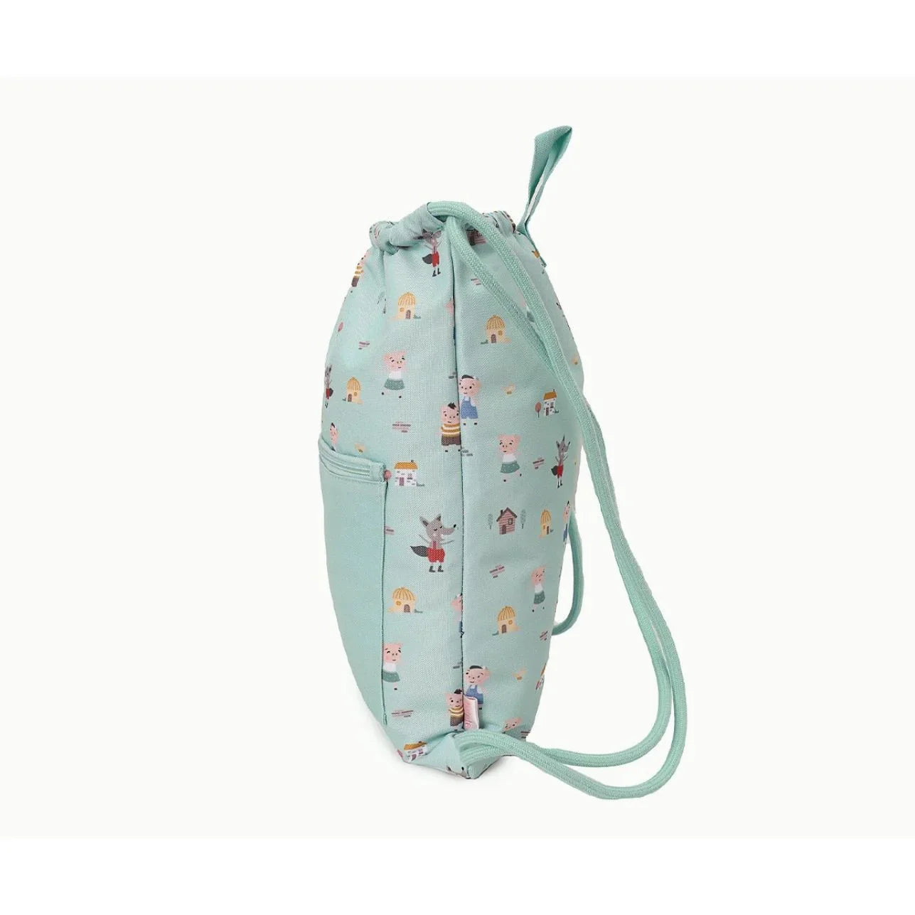 La Mochila Saco Impermeable de Tutete, con diseño exclusivo de The Three Little Pigs, es el accesorio imprescindible para acompañar a los peques en sus días más movidos: piscina, deporte, excursiones o cualquier aventura escolar.
Su interior impermeable protege la ropa, toalla o material del agua y la humedad,