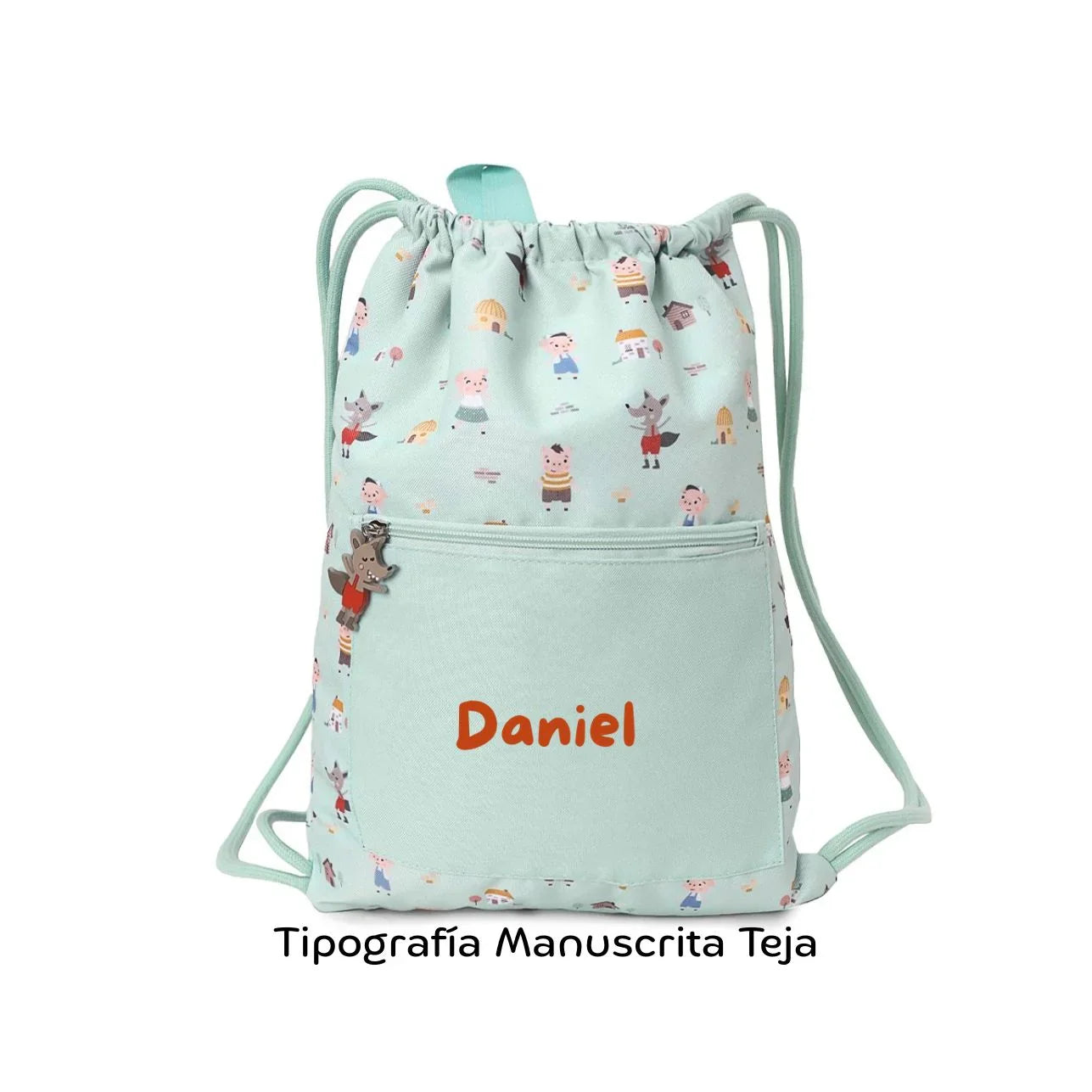 La Mochila Saco Impermeable de Tutete, con diseño exclusivo de The Three Little Pigs, es el accesorio imprescindible para acompañar a los peques en sus días más movidos: piscina, deporte, excursiones o cualquier aventura escolar.
Su interior impermeable protege la ropa, toalla o material del agua y la humedad,