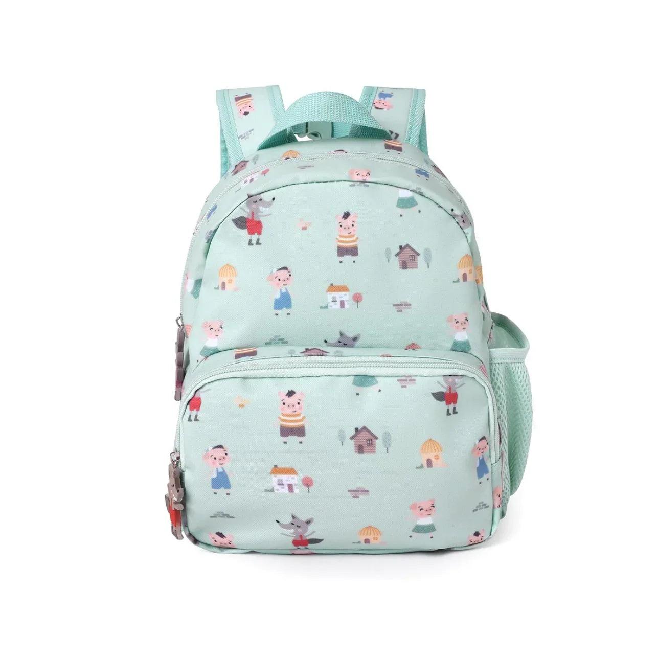 ¡La Mochila Infantil three little Pigs, los tres cerditos, Personalizable de tutete es perfecta para esos pequeños aventureros en su regreso a clases! esta mochila es un must-have para llevar a la escuela. 