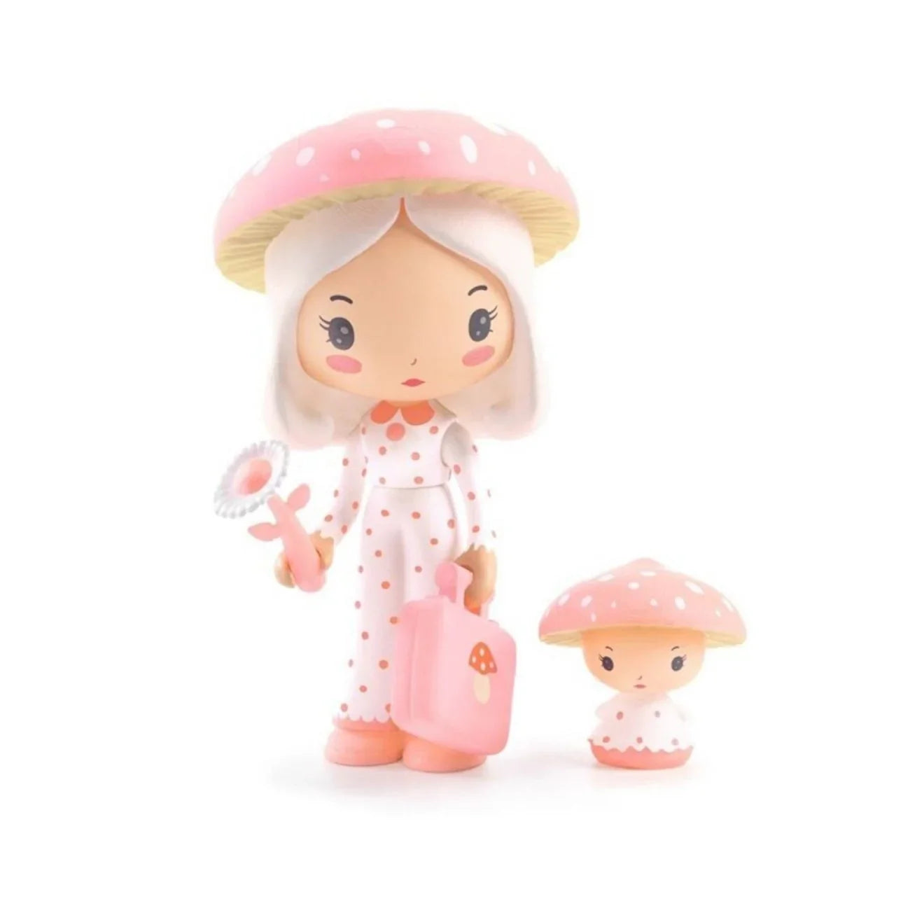 Tinyly Amy & Mushy
🌸 Una encantadora muñequita con su inseparable mascota, perfecta para imaginar, jugar y coleccionar.
Tinyly Amy & Mushy forma parte de la delicada colección Tinyly de Djeco. Diseñada por Virginie Brachet, esta figura combina ternura, detalle y fantasía, invitando a los peques a crear historias llenas de magia y amistad.