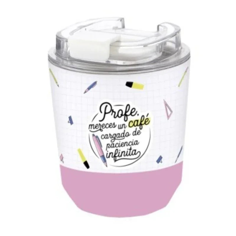 Porque tu Súper Profe necesita su dosis de energía diaria, este vaso térmico es su mejor aliado. Con un diseño moderno y práctico, mantiene el café bien caliente hasta 4 horas o las bebidas frías hasta 6 horas, ideal para acompañarlo en su día a día.
Fabricado con acero inoxidable 304 de doble capa, garantiza resistencia, durabilidad y un aislamiento térmico óptimo. Además, su cierre seguro anti-derrames evita accidentes, permitiendo que lo lleve con total tranquilidad al trabajo, en el coche o en cualquie