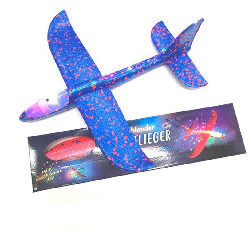 Avión planeador con luz led grande - manodesantaoficial