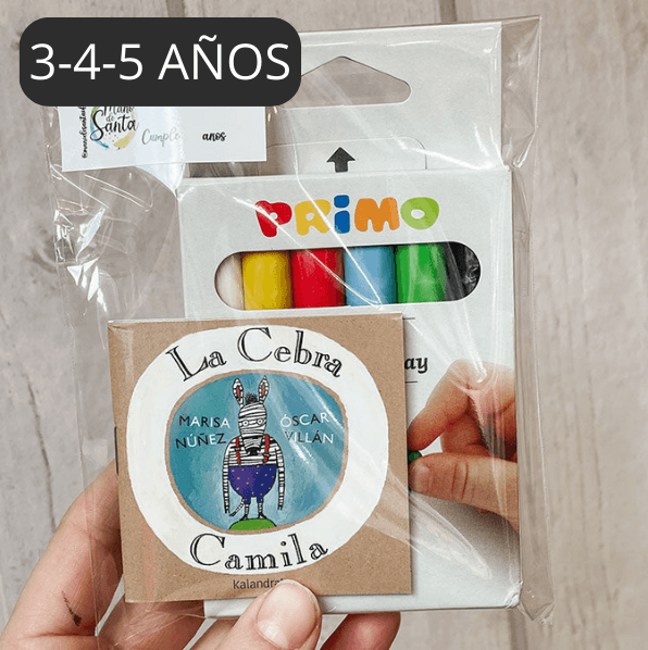 Bolsita cumple Cajita de Plastilina y Mini libro - manodesantaoficial