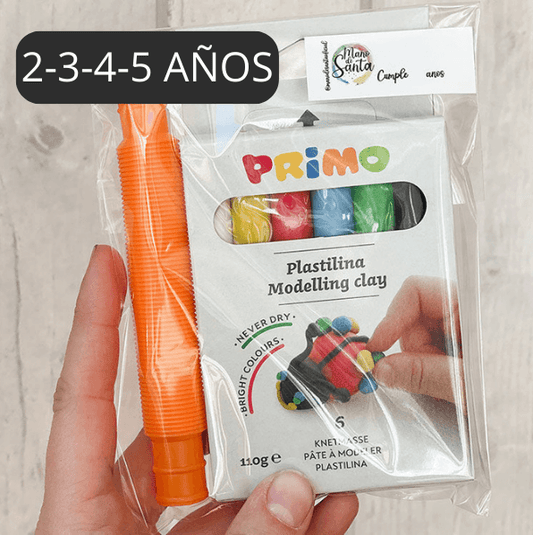 Bolsita cumple Cajita de Plastilina y Tubos extensibles - manodesantaoficial