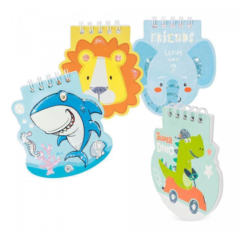 Bolsita cumple Cajita plastilina 6 colores, mini libreta animales y ceras triangulares - manodesantaoficial