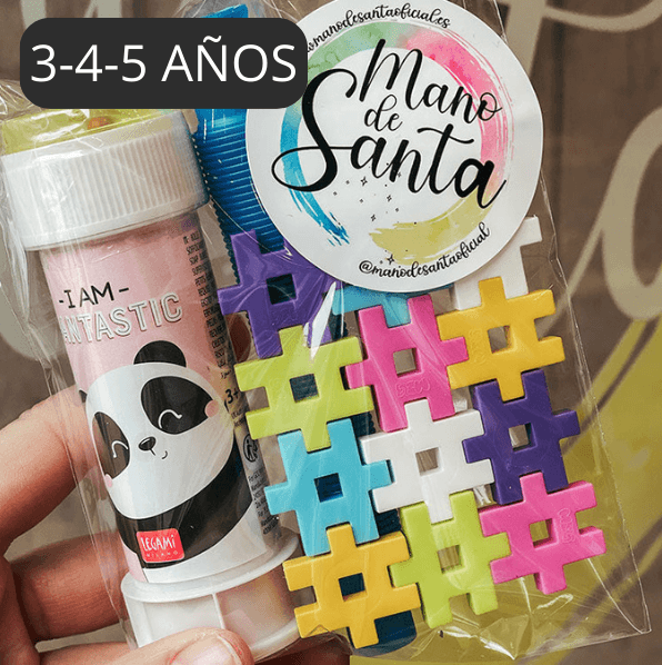 Bolsita cumple Meli Basic, tubo extensible y pompero - manodesantaoficial