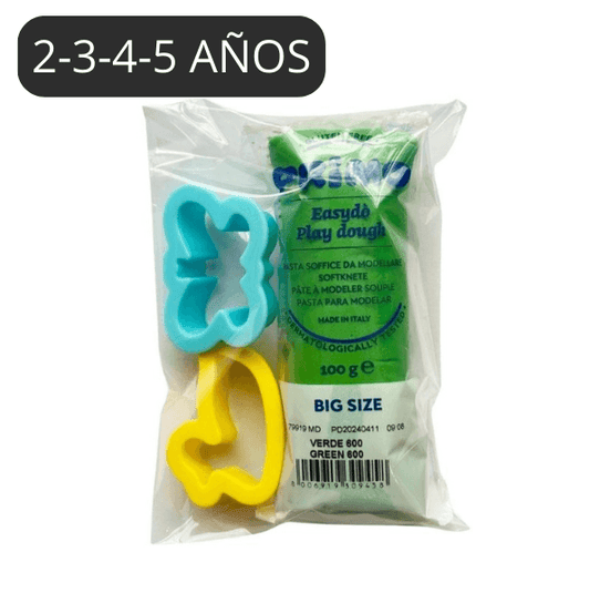 Bolsita cumple Paquete plastilina grande + 2 moldes cortadores - manodesantaoficial