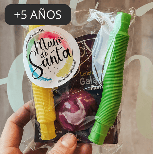 Bolsita cumple Pelota saltarina y tubos extensibles - manodesantaoficial