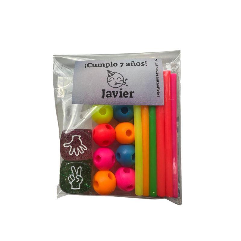 Bolsita de cumple Meli Stick y Dados piedra papel o tijera - manodesantaoficial