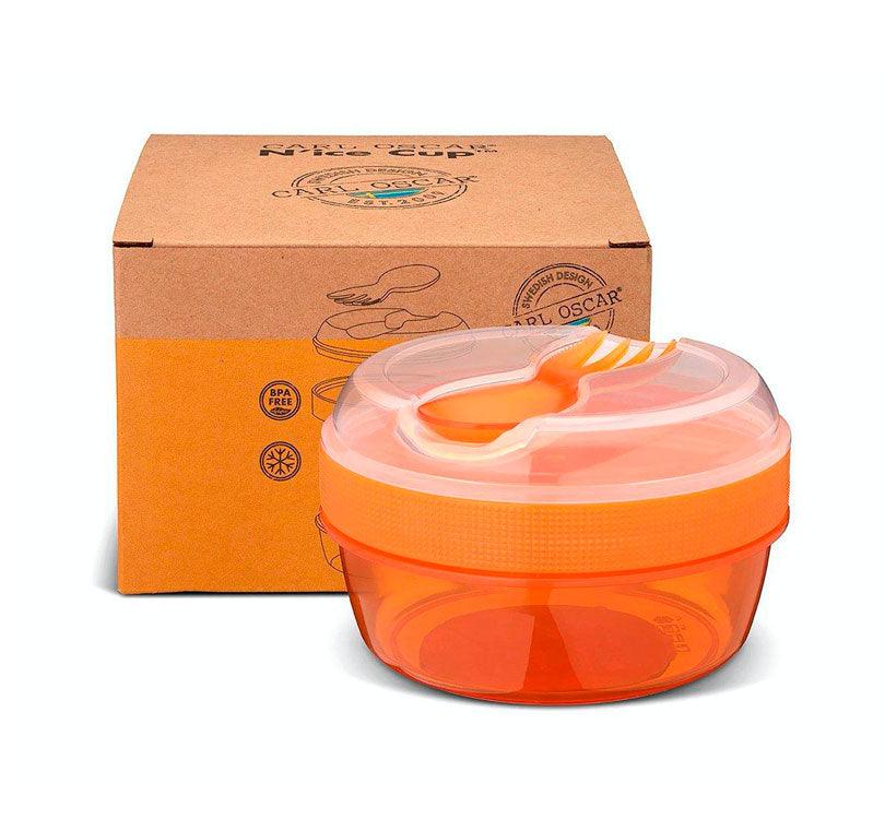 Caja Almuerzo con Tapa Refrigerante N'ice Cup Orange - manodesantaoficial