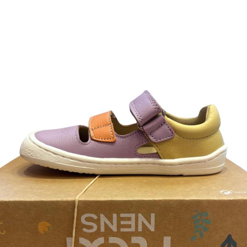 Calzado infantil SANDALIA respetuosA LILA-AMARILLO-NARANJA Flexi nens - manodesantaoficial