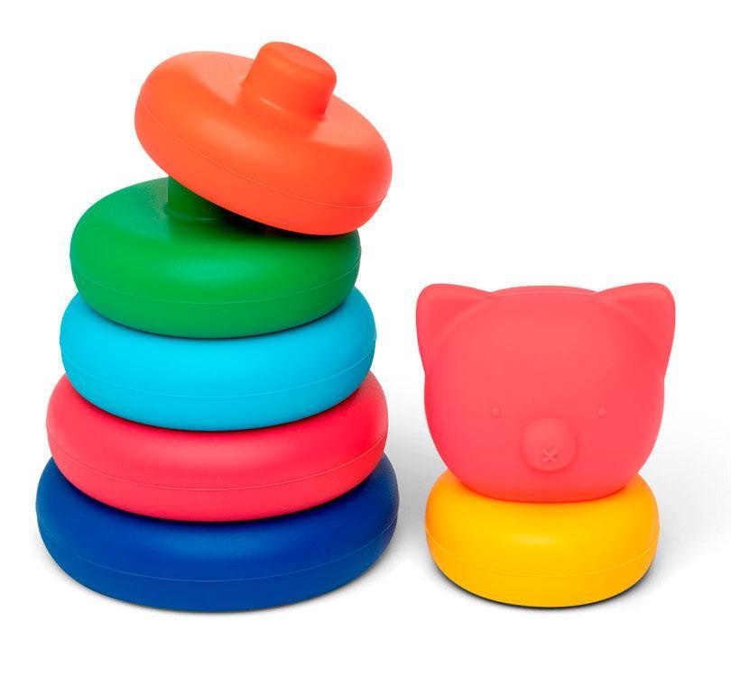 Cerdito apilable colores Silicona - manodesantaoficial