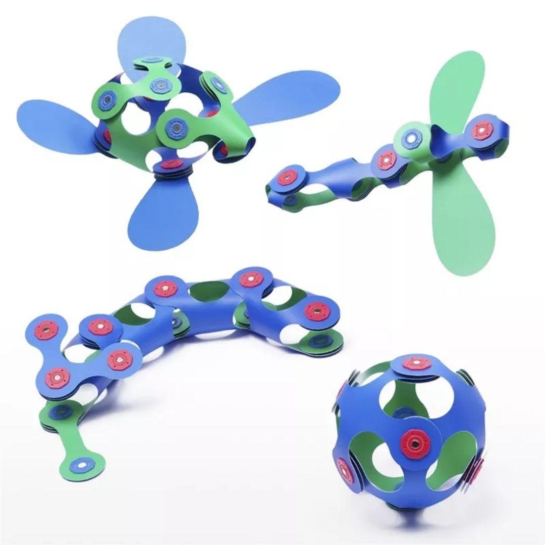 Clixo pack 18 piezas Verde y Azul Itsy - manodesantaoficial