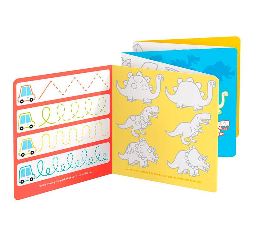Cuaderno de colorear y aprender Dinosaurios - manodesantaoficial