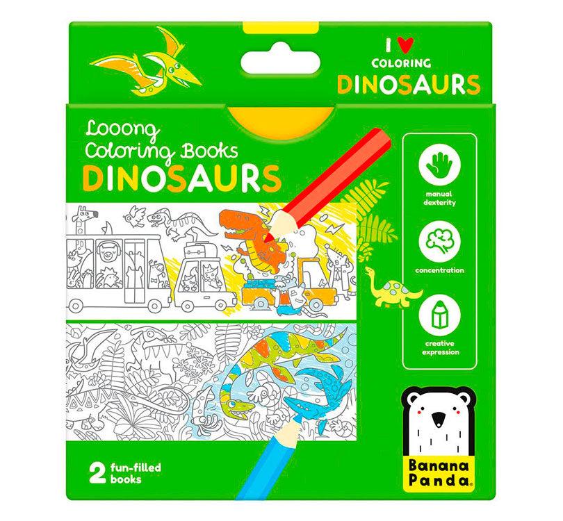 Cuaderno de colorear y aprender Dinosaurios - manodesantaoficial