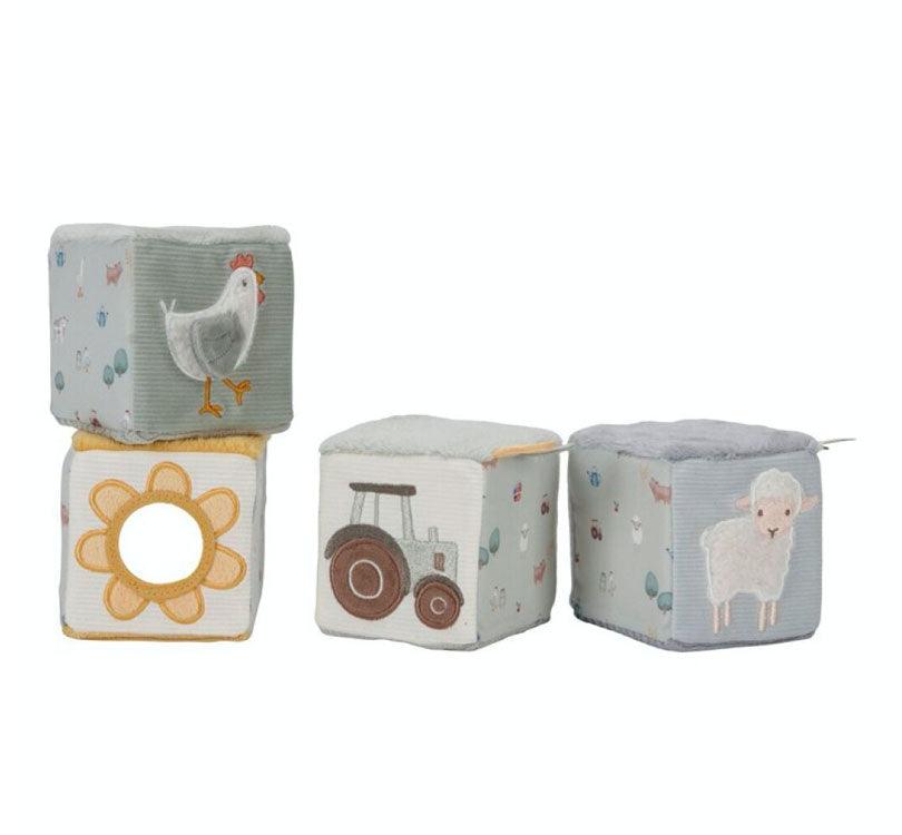 Cubos blanditos apilables La granja Little Dutch - manodesantaoficial