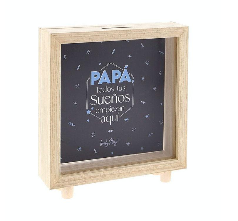 Hucha Papá todos tus sueños empieza aquí - manodesantaoficial