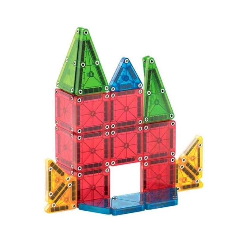 Magna-Tiles MicroMags Travel Set - manodesantaoficial Incluye 26 piezas magnéticas ultrarresistentes y seguras, fabricadas en plástico MABS no tóxico, completamente libres de BPA, ftalatos y látex. Todo viene guardado en un práctico estuche de viaje, para que la creatividad de tus peques nunca se quede en casa. Además, es 100% compatible con cualquier otro set Magna-Tiles®.