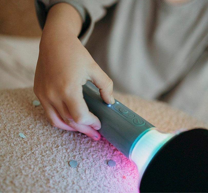 Micrófono/Karaoke inalámbrico Kidymic AZUL - manodesantaoficial