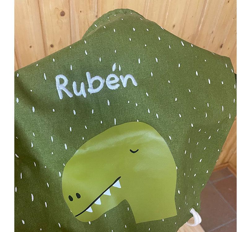 Mochila saco Dino Trixie - manodesantaoficial