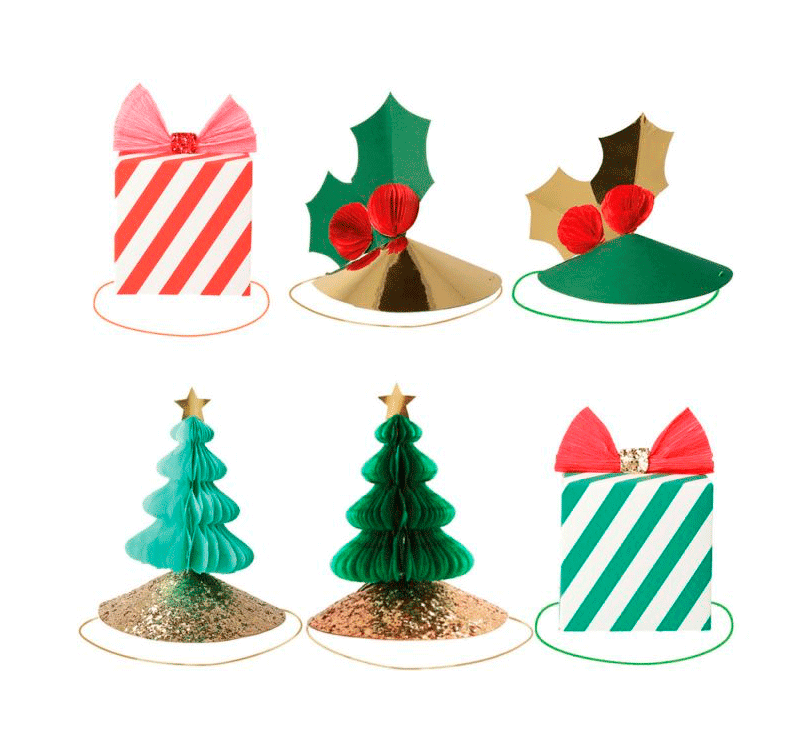 Pack 6 Sombreritos de fiesta Navidad - manodesantaoficial