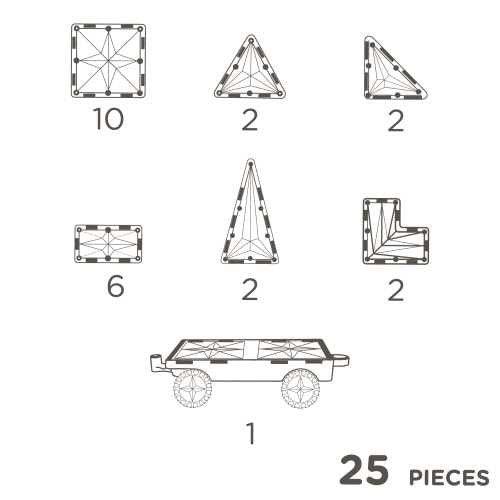 Pack Wheels colores vivos 25 piezas - manodesantaoficial