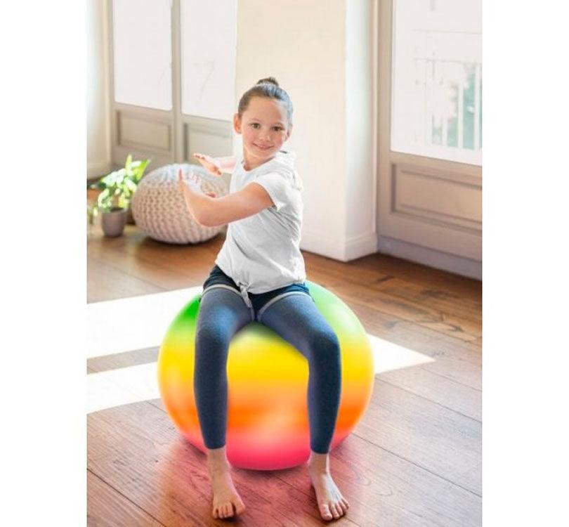 Pelota de gimnasia arcoiris - manodesantaoficial